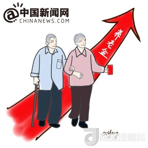 漫畫：養(yǎng)老金迎“14連漲”。 作者：王珊珊