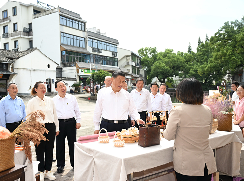 2023年9月20日，習近平在金華市義烏市后宅街道李祖村考察。